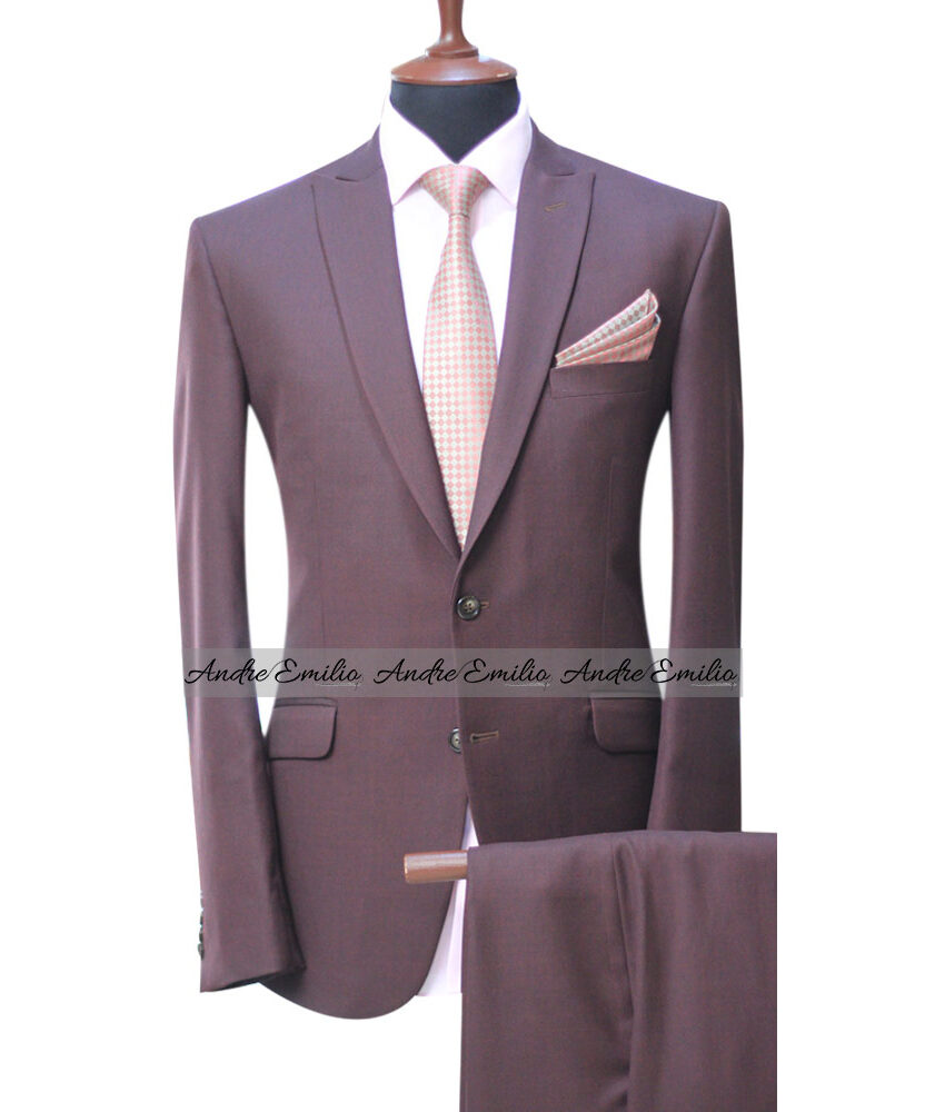 Buy Maroon Suit For Wedding by Andre Emilio