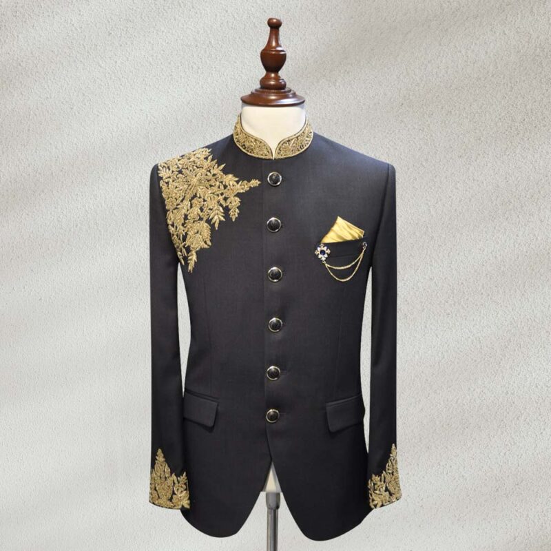 Buy Black Jodhpuri Prince Suit