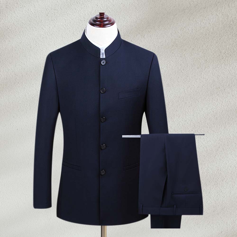 Navy Blue Prince Suit - Dezynish